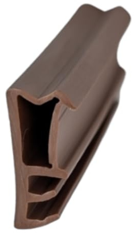 Flügelfalzdichtung für Holztüren und Holzfenster ► Dichtgummi ► Ersatzdichtung ► Gummidichtung ► Dichtprofil ► Langlebig und wartungsfrei (Braun)