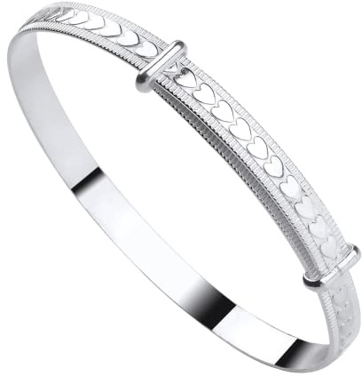 Braccialetto in argento ipoallergenico per neonato, braccialetto per battesimo, regalo per bambina, regalo per figlioccia