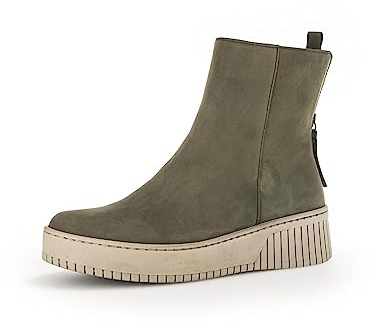 Gabor Botas de motorista para mujer, plantilla intercambiable, mejor ajuste, Verde Oliva 71, 39 EU