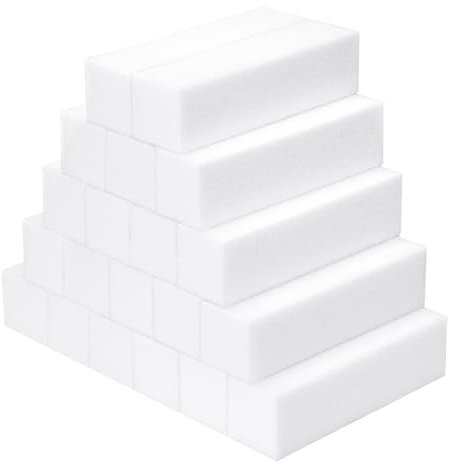 Bloque Pulidor de uñas, 20 unids Buffer de Uñas Cuadrado Esponja Lima de Uñas para Salones de Manicura, Diy Nail Art en Casa