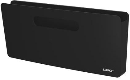 loukin Portadocumentos Magnético, Soporte para Archivos, 33 × 15 cm, Negro
