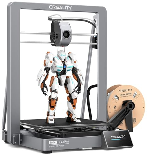 Creality Ender 3 V3 Plus 3D-Drucker, neu in 2024, 600 mm/s, Vollmetallgehäuse, verbesserter Extruder, Schnellwechseldüse, große Druckgröße, für Anfänger, professionelle Gamer, Bildungsbranche usw