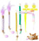 IETWATE 6 Stück Katzenminze Spielzeug, Elastisches Katzenspielzeug, Katzen Zahnpflege Spielzeug, Natürliche Catnip Sticks, Matatabi Stick Katze für Zahnreinigung Druckentlastung