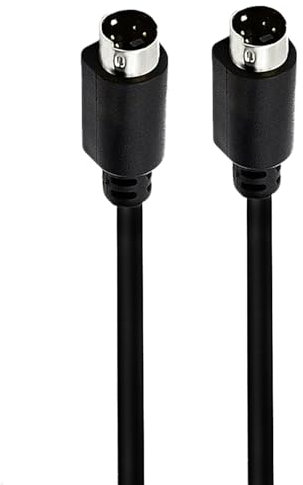 Gissroys S videokabel liten Din 4 stift hane till hane guldpläterad kontakt för videoöverföring till skärmar övervakningar