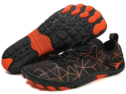 ENEN Barefoot Shoes Séchage Rapide, Chaussures Aquatiques Homme Femme, Chaussures Pieds Nus avec Trou de Drainage, Chaussette Piscine Antidérapant, pour Plage Sport Escalade Marche