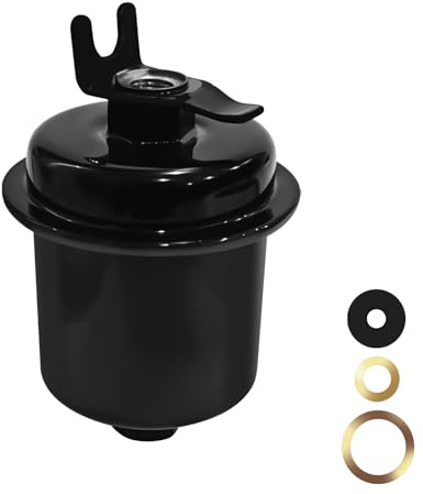 ESWW Fuel Filter for Honda Acura, Engine Gasoline Fuel Filter Compatable with 1988-2004 Honda Accord CR-V Civic Odyssey Prelude Acura CL EL RL TL Replacement OEM# PF-1200 16010S01A31 16010ST5932 GF735