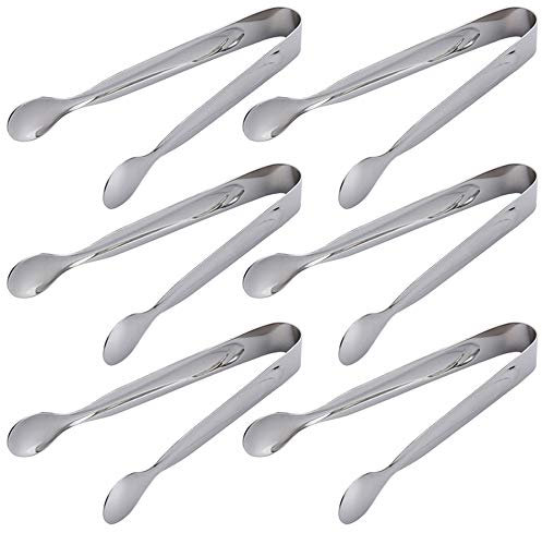 SourceTon - Pinze da zucchero in acciaio inox di alta qualità, per tè, caffè, mini servire, antipasto