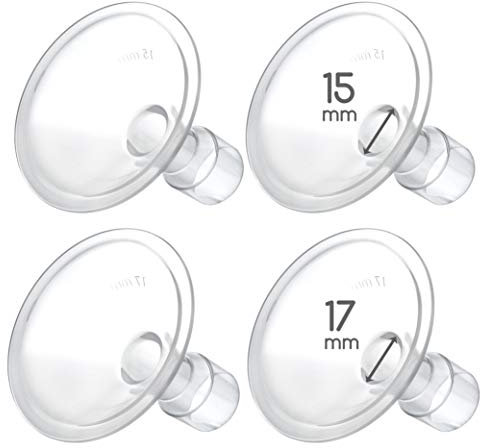 Maymom MyFit 15,17 mm Schilde klein; Kompatibel mit Medela-Brustpumpen-PersonalFit, Freestyle, Harmony, Maxi, Freestyle Flex-Anschluss; Anschluss an Maymom Breit/Schmal-Anschluss