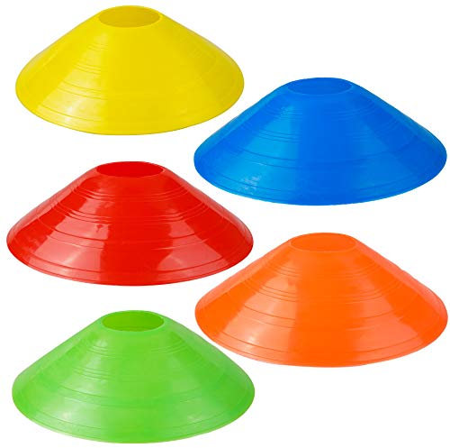 YSDMY Cônes de Marqueurs 15 Pièces Plots Sport Cônes de Disques Variété de Couleurs Cone Sport Football Cone de Signalisation Plots de Marquage pour Entraînement Football