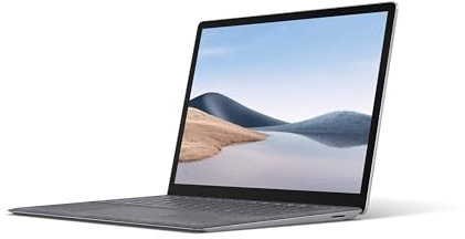 Microsoft Surface Laptop 4 - Ordinateur Portable (Windows 10, écran tactile 13.5, Processeur AMD R5se, 8 Go RAM, 256 Go SSD, Clavier Français AZERTY) - Platine, finition Alcantara