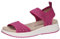 CAPRICE Damen Sandalen flach zum Schlupfen mit Glitzerdetails, Rosa (Pink Knit), 38 EU