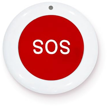 seQrell, Bouton SOS pour Alarme Domestique sans Fil, Beghelli Sauveur de Vie pour Les Personnes âgées, Bouton SOS pour Alarme Domestique seQrell. SQSOS02