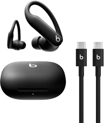 Beats Powerbeats Pro 2 - Wireless Bluetooth Earbuds with USB-C Charging Cables 1.5 m - Jet Black