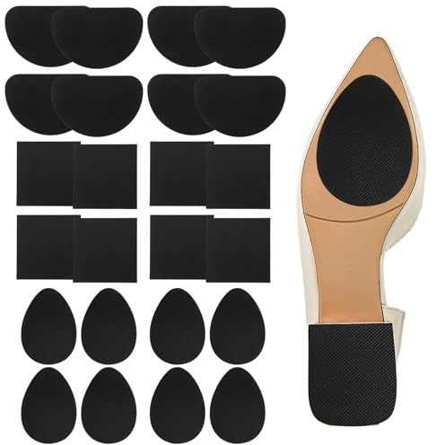 24 almohadillas antideslizantes para suelas, suelas de goma para pegar suelas de zapatos, reparación, suela antideslizante, almohadillas antideslizantes para zapatos de tacón alto, botas (3 estilos