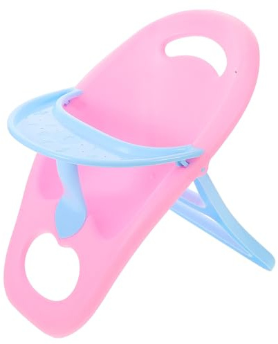 LALADEFIEE Seggiolone per Bambole Gioco di Ruolo Seggiolino Piccolo per Design Adorabile e Robusto Facile da Montare e Trasportare Accessorio Sicuro per Bambolotti e Giochi di Casa