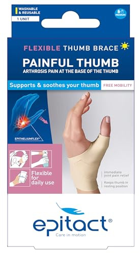 Epitact - Flexible Day Thumb Brace For Painful Thumbs - Right Hand - Size S