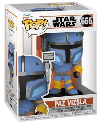 Funko POP! Vinyl: Star Wars: The Mandalorian S9 - Paz Vizsla, 4-inch, POP! TV, Collectible, Toys - Vinyl-Sammelfigur - Geschenkidee - Offizielle Handelswaren - Spielzeug Für Kinder Und Erwachsene