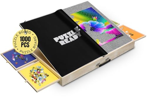 Puzzle Ready Puzzle Board with Colourful Drawers and Cover Mat (1000 pcs (3 angoli di inclinazione))