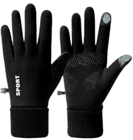 LdawyDE Reithandschuhe Thermo Handschuhe Handy Touch Winterhandschuhe Thermohandschuhe Fahrradhandschuhe Laufhandschuhe Winterreithandschuhe Herren Damen Winter Warm Winddichte Handschuhe