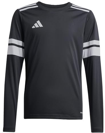 adidas Unisex Kids Squadra25 Jersey Long Sleeve Kids Shirt, Black/White, 11-12 Years