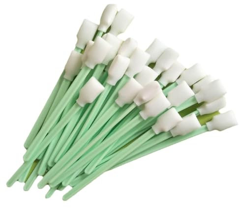 50 tamponi di schiuma per pulizia senza pelucchi per stampanti a getto d'inchiostro, fotocamera, obiettivo ottico ed elettronica (12,8 x 0,14 x 0,075 cm)