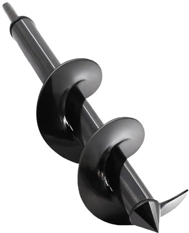 SYITCUN 4X16 Heavy-Duty Auger Drill Bit for Planting - Garden Spiral Drill Bit - Bulb Planter Tool & Post Hole Digger - 3/8 Hex Drive