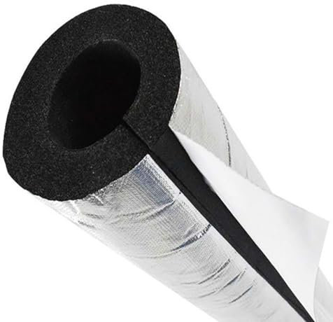 Selbstklebende Rohrisolierung Ø22mm 27mm 34mm 43mm 48mm 60mm 76mm 89mm 110mm 114mm Schaumstoff Schlauch Isolierung Rohr Dämmung(ID 110mm x T 20mm)
