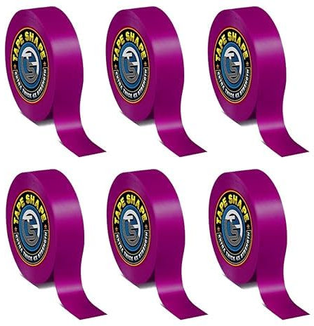 Pro Home Electrical Insulation Tape 6pcs Electrical Tape 19mmx10m Waterproof PVC Tape For Protecting Electrical Wires, Installations, Connections (Purple, 10m)