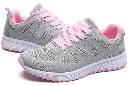 Zapatillas Ortopédicas para Mujer Zapatos Comodos y Ligeros Diseno Moderno Gimnasio Atlético Transpirable Plataforma Ligeras Transpirables Correr Trabajar Andar