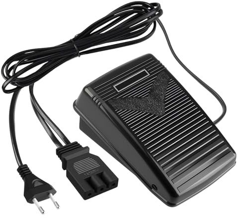 Pedal de máquina de Coser, Pedales para Máquinas de Coser Electrónicas 200-240V con Cable de alimentación, Control electrónico Universal para Singer, Simplicity(Prise EU)