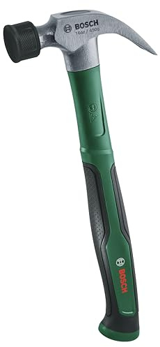 Bosch Martello da carpentiere da 450 g / 16 oz + paracolpi morbido (Accessori Utensili Manuali)