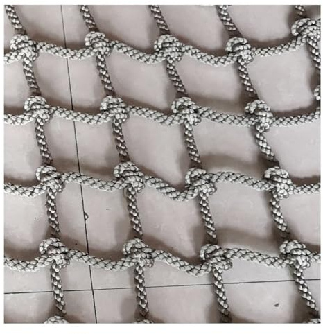 Rete da arrampicata per bambini, in resistente poliammide, rete cargo per giochi all'aperto, supporto per piante, 2 x 2 m, attrezzatura ideale per l'allenamento per l'avventura dei bambini
