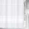 Spirella Anti-Schimmel Duschvorhang - Anti-Bakteriell, waschbar, wasserdicht, Polyester, „Broderie“ 120x200cm