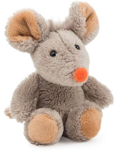 Schaffer Knuddel mich Eddi 3547 Plush Magnet Cuddly Toy Mouse Grey 11 cm