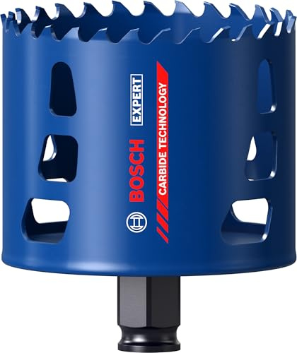 Bosch 1x EXPERT Multi Material Power Change Plus-hålsåg (för Trä med metall, Tegel, Ø 80 mm, Professional Tillbehör Borr)