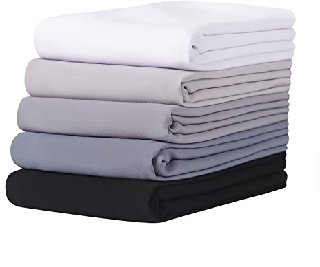 Febfim Muslimsk mjuk sjal i chiffong för kvinnor, högkvalitativ, enfärgad, hijab, lång scarf med presentask, 4 st, Guld, 70*28inches