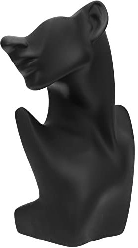 Espositore per Gioielli a Mezza Faccia Porta Busto Boutique Espositore per Collane Testa Espositore a Catena Espositori per Collane Manichino Busto di Porta Collane Resina Collana