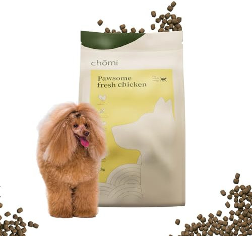 Chōmi Trockenfutter mit frischem Huhn | 10 KG Hundefutter | Trockenfutter für Hunde | Gesund für Fell und Darm | Getreidefrei und ohne Konservierungsstoffe