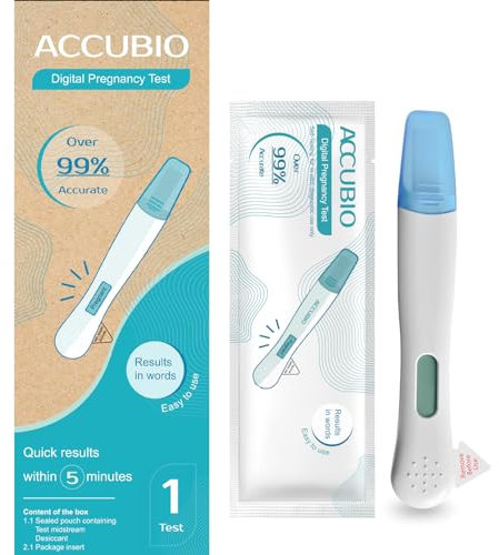 Digitaler Schwangerschaftstest über 99% Genauer Fruchtbarkeitstest, Ergebnisse Innerhalb von 5 Minuten, HCG Schwangerschaftstest, Sensitive Home Früherkennung, 25mIU/ml