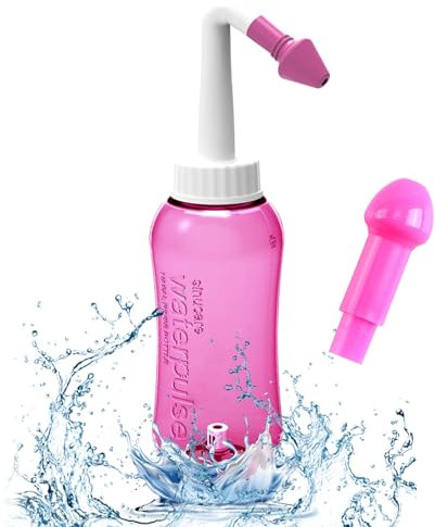 Neti Pot - Kit de enjuague nasal de 300 ml, limpiador de nariz, enjuague a presión, irrigación nasal para adultos y niños