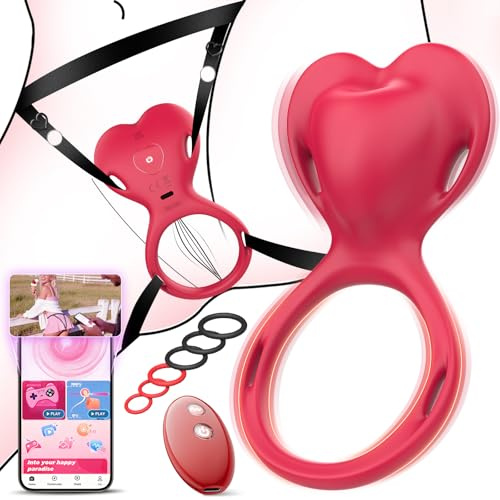 Vibratoreper Donna Professionale Wireless XL con APP Sex Toys, AI-Sync Telecomando 10 Modalità Vibrazione Ovetto Vibrante Sexytoysys Coppia Sex Toy, Vibratore per Donna Punto g Squirting, 6 Anelli