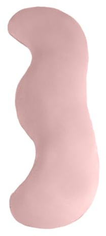 Lång kramkudde, helkroppskudde med tvättbart avtagbart skydd för hemsidan sovande benstöd rosa