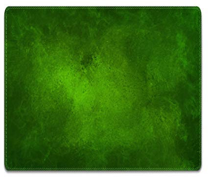 Silent Monsters Mauspad 360 x 250 mm Stoff Mousepad grün - Vernähter Rand, rutschfest & leise, Gaming Büro Office Homeoffice - 36 x 25 cm Mouse Pad Mat - Mausunterlage für alle Maus Arten