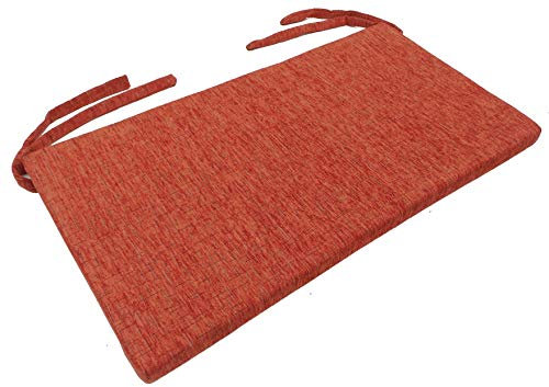 BFK Möbel Sitzkissen Bankkissen Bankauflage Sitzauflage 85 x 45 cm (Terrakotta)