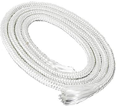 NKlaus 3 m glasfiber-permanent veke, rund, Ø 6 mm | För smältljus, spiritu, oljelampa, trädgårdsfackla och fotogenlampa med rengjord lampolja och paraffinolja