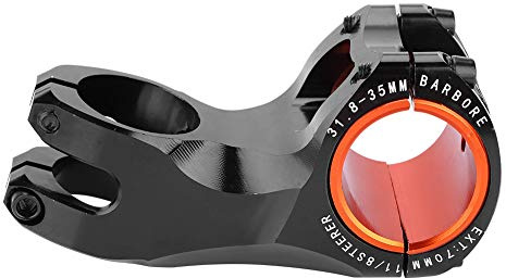 Potencia Corta para Bicicleta de Carretera, Manillar de Aleación de Aluminio, Vástago Adaptador 17 Grados, 35mm a 31,8mm