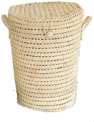 Panier à linge osier, Panier à linge avec couvercle, Corbeilles à linge sale, Caisse de rangement osier