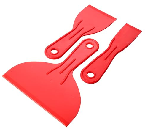 3 Pcs Putty Knife,Flexible Plastic Paint Scraper Tool for Spackling,Spreader, Spackle, Putty Knife Scraper, Tamale Spreader Tool 3-Pack: 1-1/2, 3, 6, 3 Pcs Putty Knife