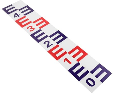 Veemoon Jauge D'échelle D'eau Autocollante Pour Piscine Étang Et Lac Rappel D'échelle D'eau Indicateur De Mesure De