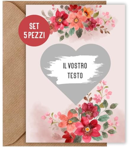 5x tarjeta rasca y gana en blanco floreada para escribir sobre usted | tarjeta sorpresa rasca y gana billete de la suerte | vale regalo para cumpleaños San Valentín Navidad (5 piezas floreadas)